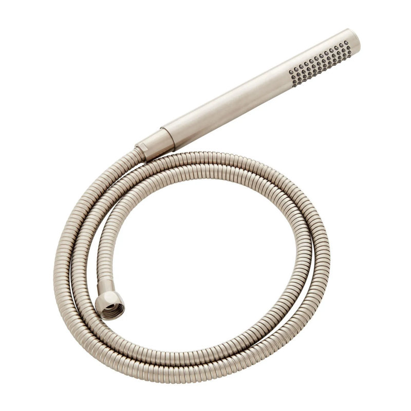 Signature Hardware Contemporary Hand Shower and Hose, Brushed Nickel
