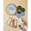 Jardin Embroidered Linen Scalloped Stripe Napkins-2032981008