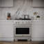 ZLINE 30 in. 4 Burner Gas Range in DuraSnow®-1591022497