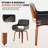 Aura Faux Leather Upholstered Swivel Dining Armchairs-1799981772
