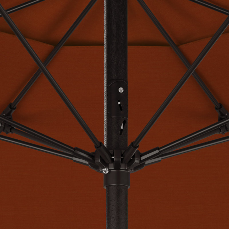 Parasol de marché 7 pi 5 po Bala, Toile Toile Sunbrella® au henné