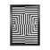 BW Geometric Abstract With Grunge - Print