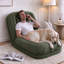 Convertible Bean Bag Sofa Bed for Adults and Pets, Foldable Lounge Chair with Adjustable Backrest, Lazy Floor Chair-1053640851
