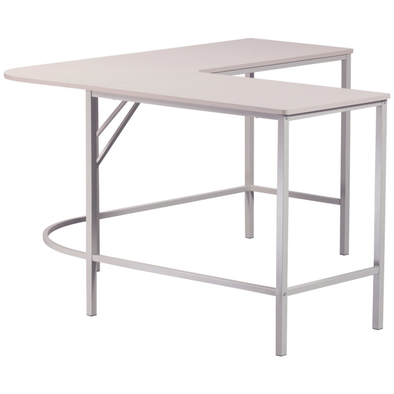 Mike L-Shaped Steel Writing Desk