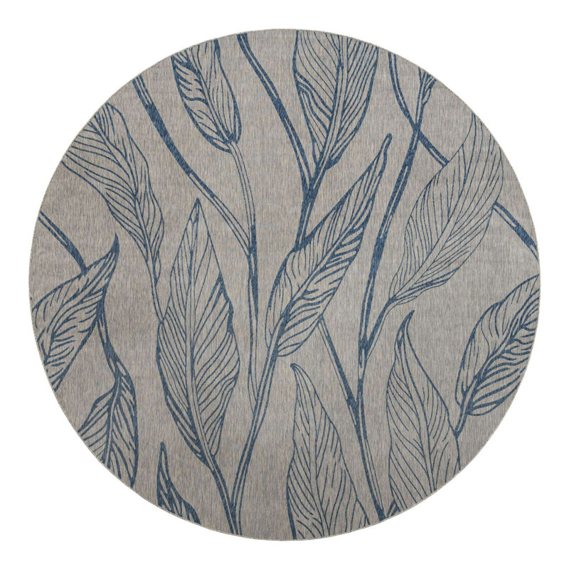 Zanzibar Floral Indoor / Outdoor Rug, Round 13'