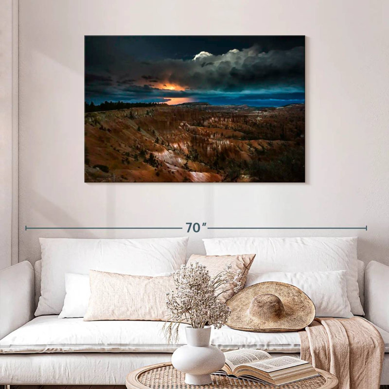 Alvord orage au-dessus de Bryce Canyon, H 30 po x l 45 po