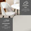 Chaise rembourrée moderne en velours courbé (blanc)-2075046512
