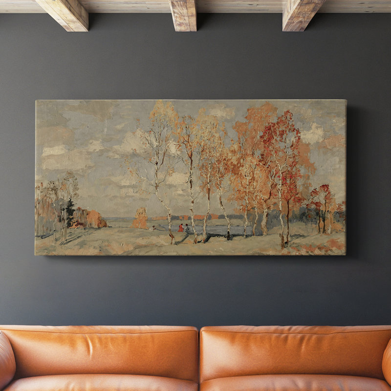 Série paysage - DCCLXV III - Toile tendue avec châssis - Prêt à être accroché, H 16 po x l 32 po