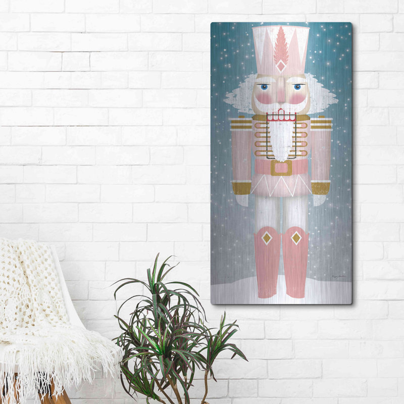 «Nutcracker II Blush» par Ryan Fowler, art mural en métal, 12 po x 24 po, H 48 po x l 24 po