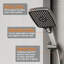 Timed Shower System with Piano Key Controls and Digital Display
