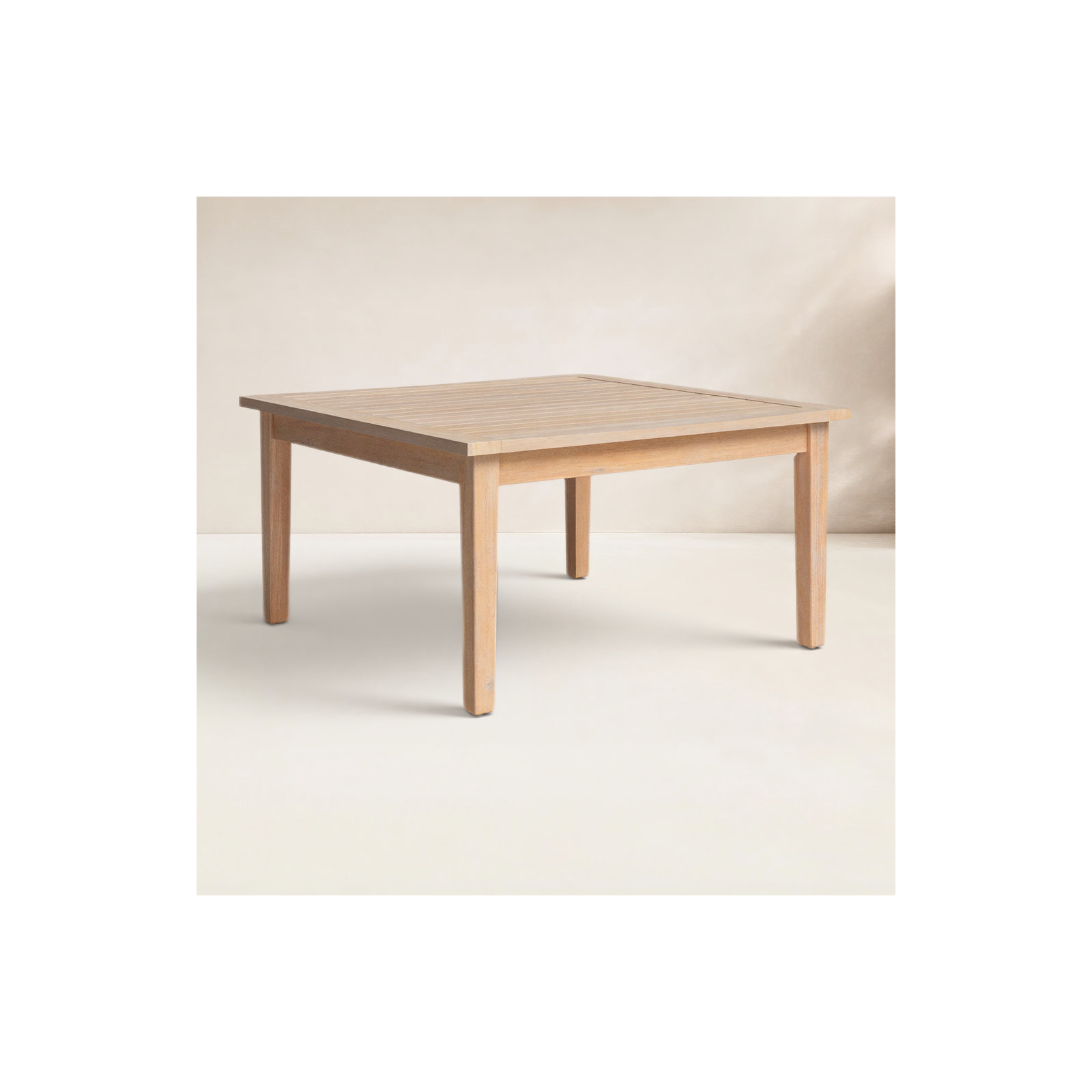 Amina Solid Wood Square Coffee Table