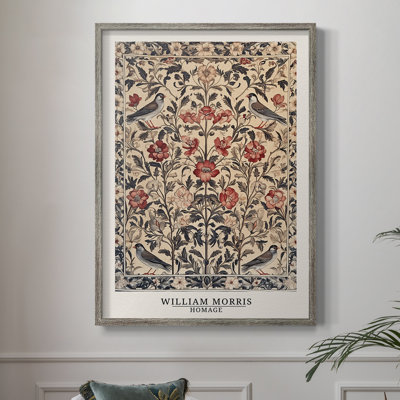 WM MORRIS Series CCXIII Framed Print - Solid Wood
