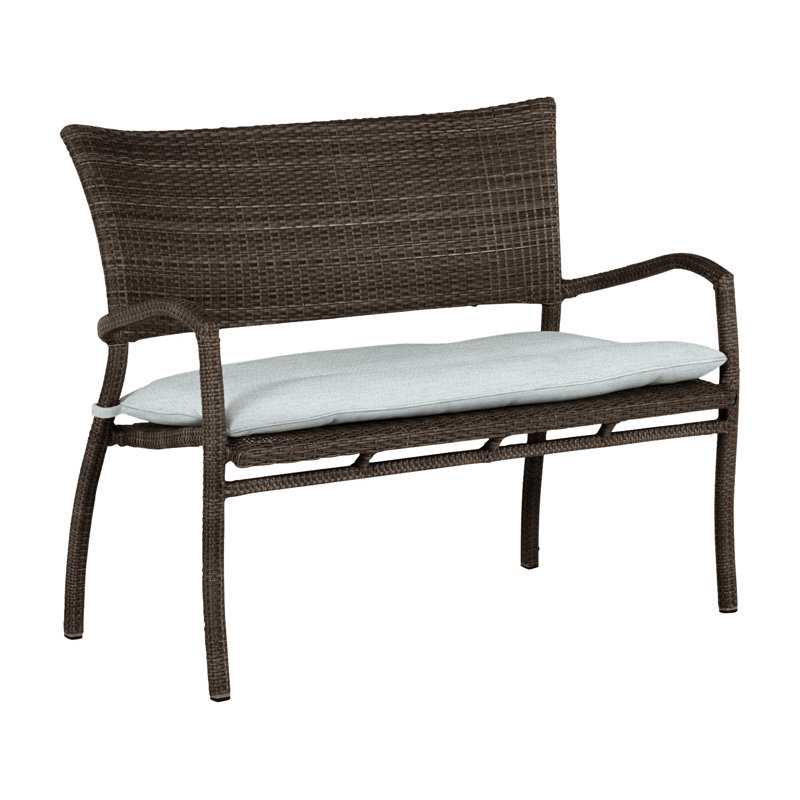 Banc tissé Skye - Noyer noir, Noyer noir, Welt, Ciel de papier