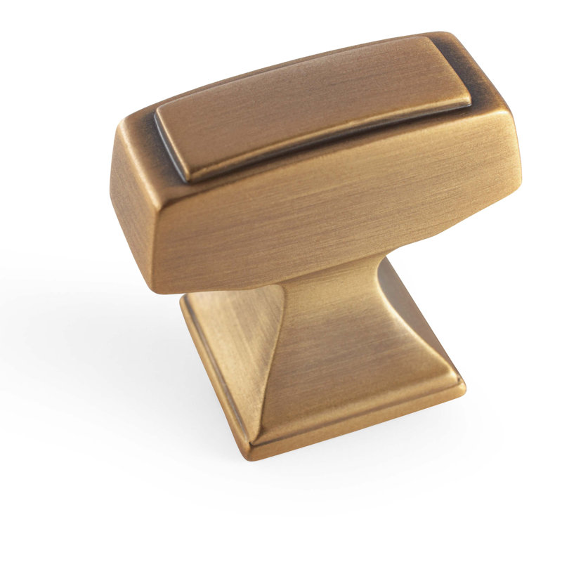 Poignée barre Mulholland, Bronze doré, 1.25"