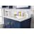 Malek 30'' Single Bathroom Vanity with Marble Top-764884605