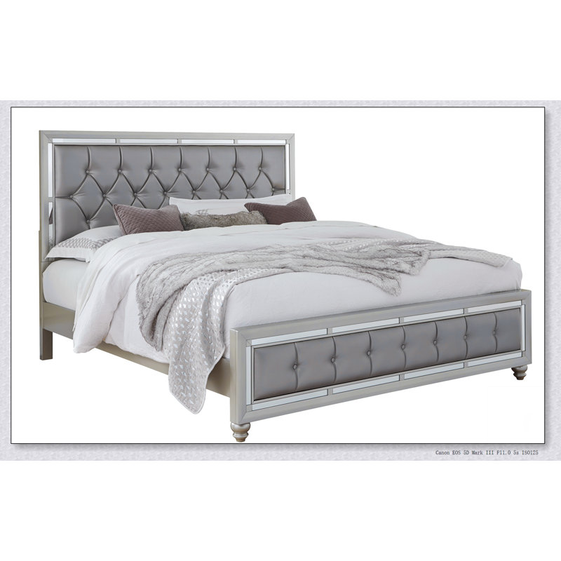 Chloe Gemstone Silver Full Bed