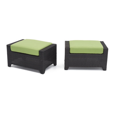 Repose-pieds d'extérieur avec coussin Sunbrella Fionnula