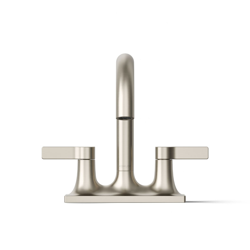 Venza Centerset Bathroom Sink Faucet 1.2 GPM, Vibrant Brushed Nickel