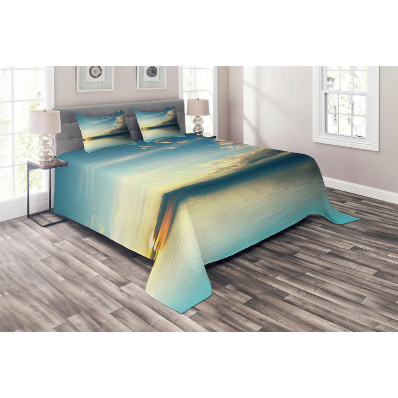 Hypnotic Coastal Polyester Coverlet
