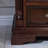 Dark Walnut Solid Wood Accent Cabinet
