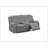 Fur Like Corduroy 2-Seater Reclining Loveseat With Plush Textured Seat And Central Console, Perfect For Cozy Living Rooms-1204986599