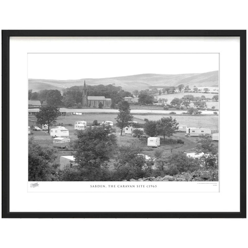 Sabden, The Caravan Site C1965 - Single Picture Frame Print, 60cm H x 80cm W x 2.3cm D