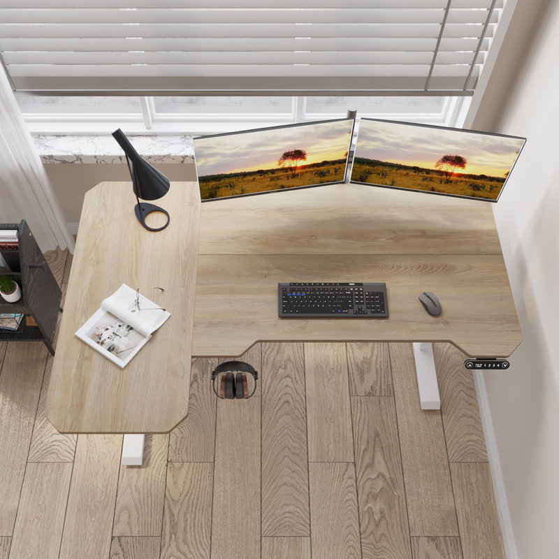 Daycia L-Shaped Height Adjustable Standing Desk