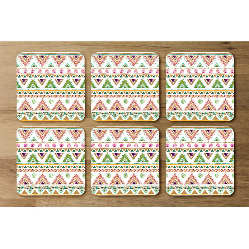 Square 6 Piece Coaster Set