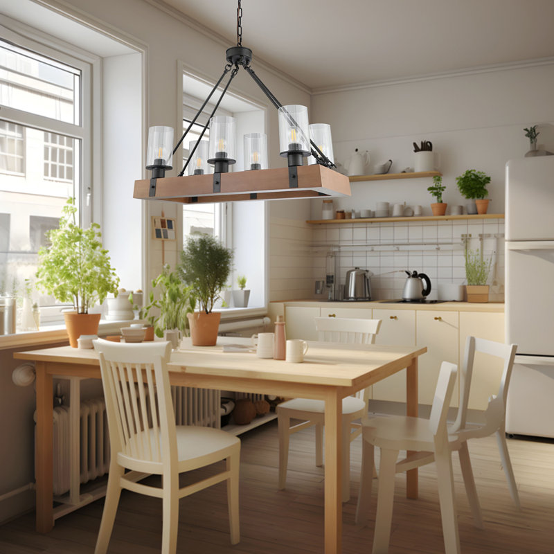 Rhodia 6 - Light Matte Black Kitchen Island Pendant
