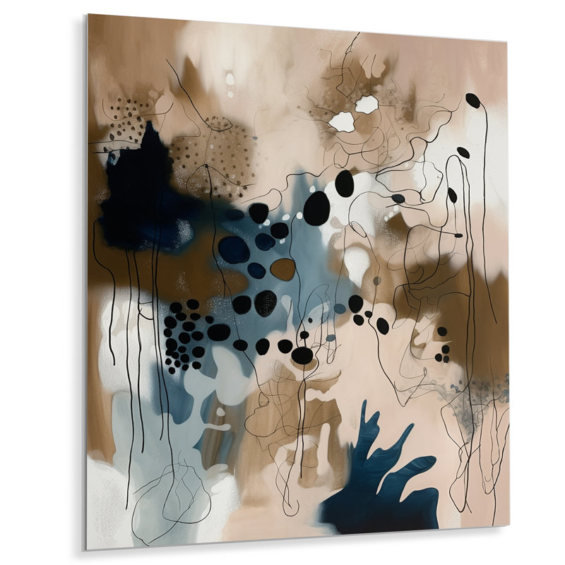 «Blue Reflections II», impression sur métal sans cadre, H 32 po x l 24 po x P 1 po