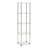 Beckett Etagere Glass Bookcase with Metal Poles-28893332