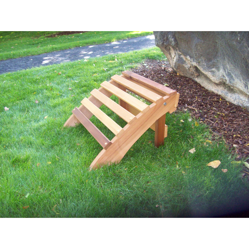 Cargo Cedar Outdoor Ottoman, Cedar Stain