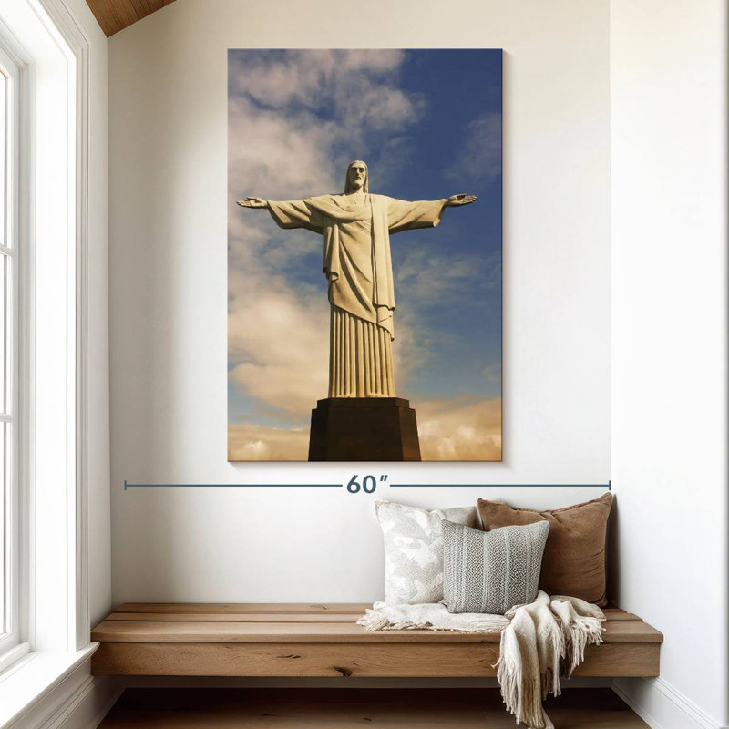 Statue du Christ Rédempteur, Aime, Brésil, H 51 po x l 34 po