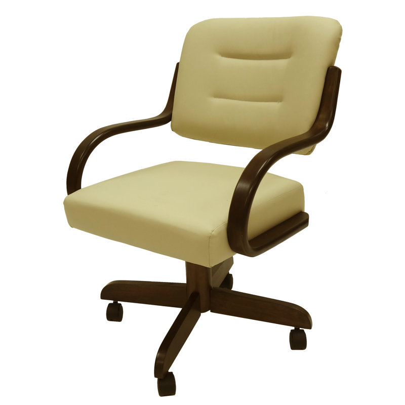 Chaise de salle à manger rembourrée, Beige