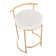 Upholstered Counter Stool with Metal Frame