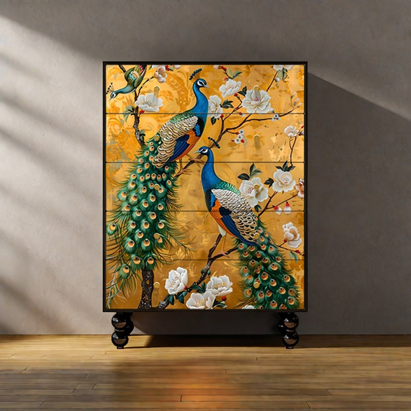Retro drawer storage decoration cabinet