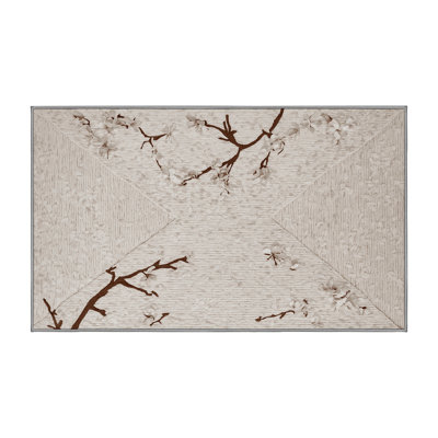 Machine Washable Gray Area Rug