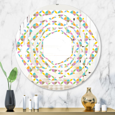 Whirl Geometric Design VIII Modern Wall Mirror