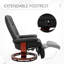 Fauteuil inclinable pivotant en cuir Vegan-1797099737