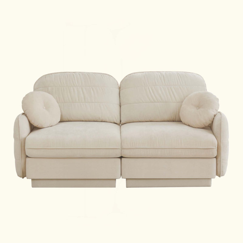 Canapé Chenille Cloud, Chenille crème beige