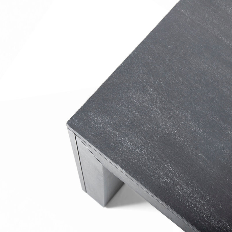 Banc de salle à manger de style rustique, banc d'entrée avec pieds blocs