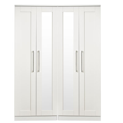 Fully Assembled 4 Door Wardrobe