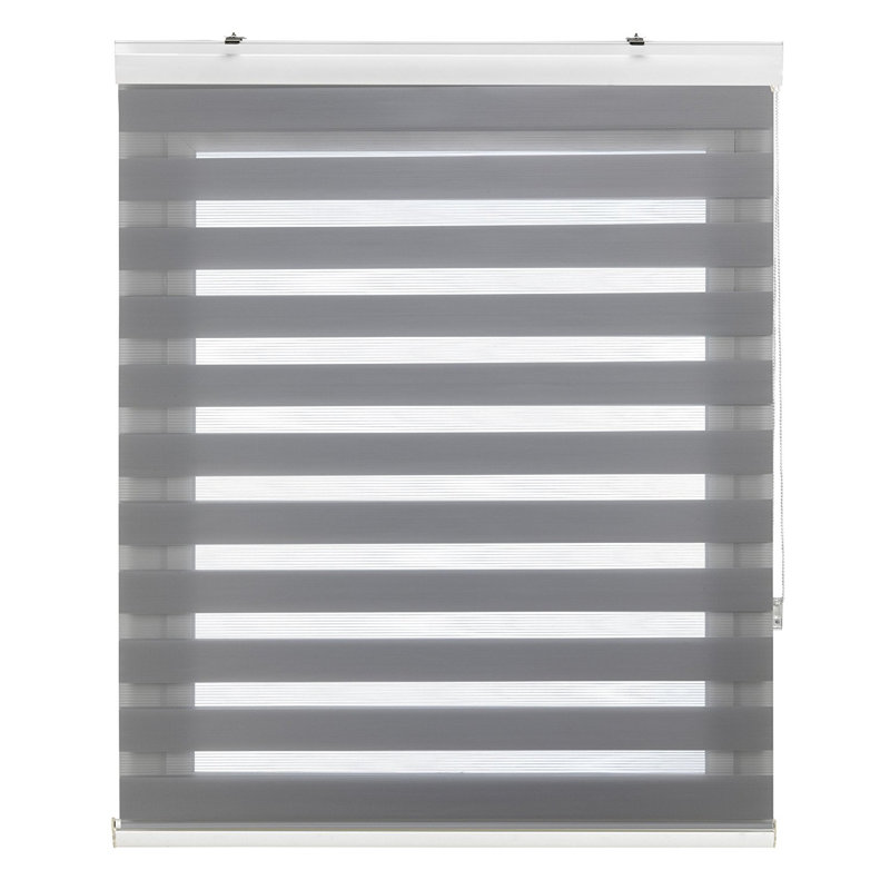 Semi Sheer Zebra Shades, 250 cm L x 145 cm W, Grey