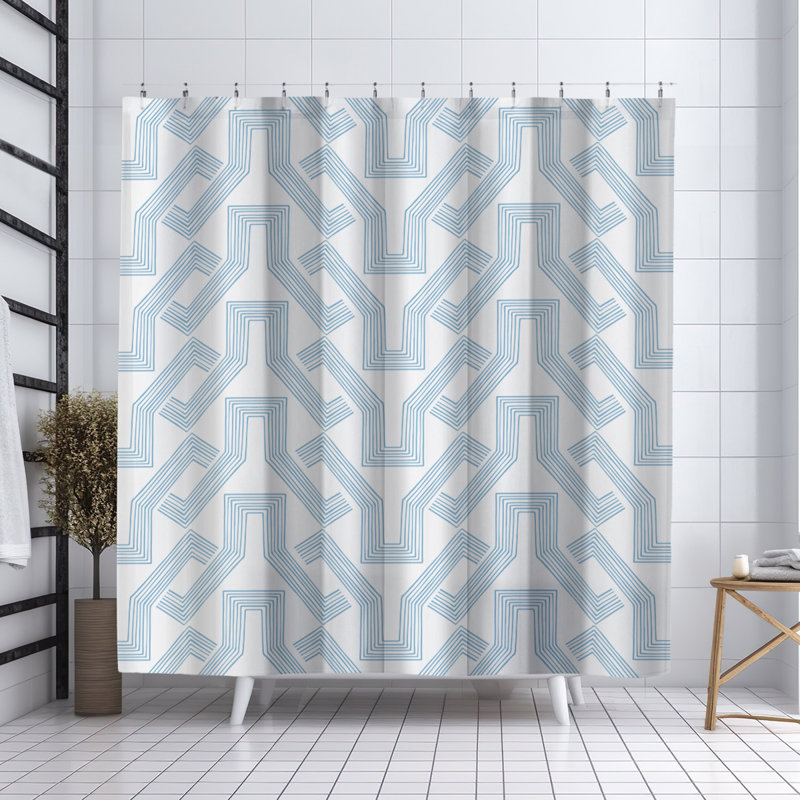 Rideau de douche Coco, Bleu