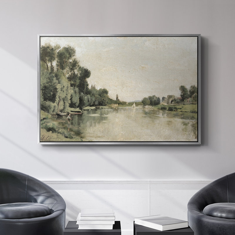 "Vintage Landscape - CDL XXVI" sur toile, 17" H x 25" W x 2" D, White Floater Framed Canvas