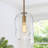 Lucy Modern 1 - Light Single Unique Pendant Lights Kitchen Island Light with Irregular Organic Glass Shade-1294403565
