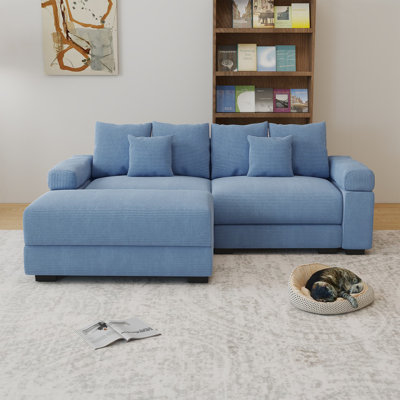 Maelina 3 - Piece 92" Oversized Cloud Modular L-Shape Sectional Sofa