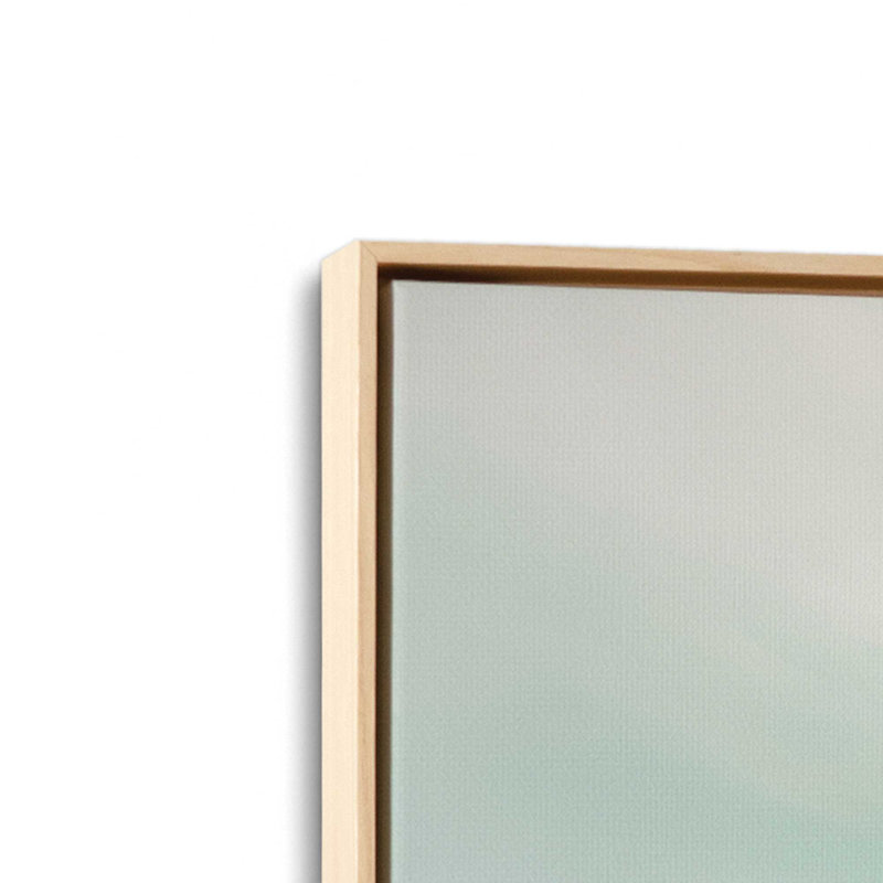 Serene Swells I Canvas Print, 24.75" H x 36.75" W x 1.75" D, American Maple Floater Framed, 1