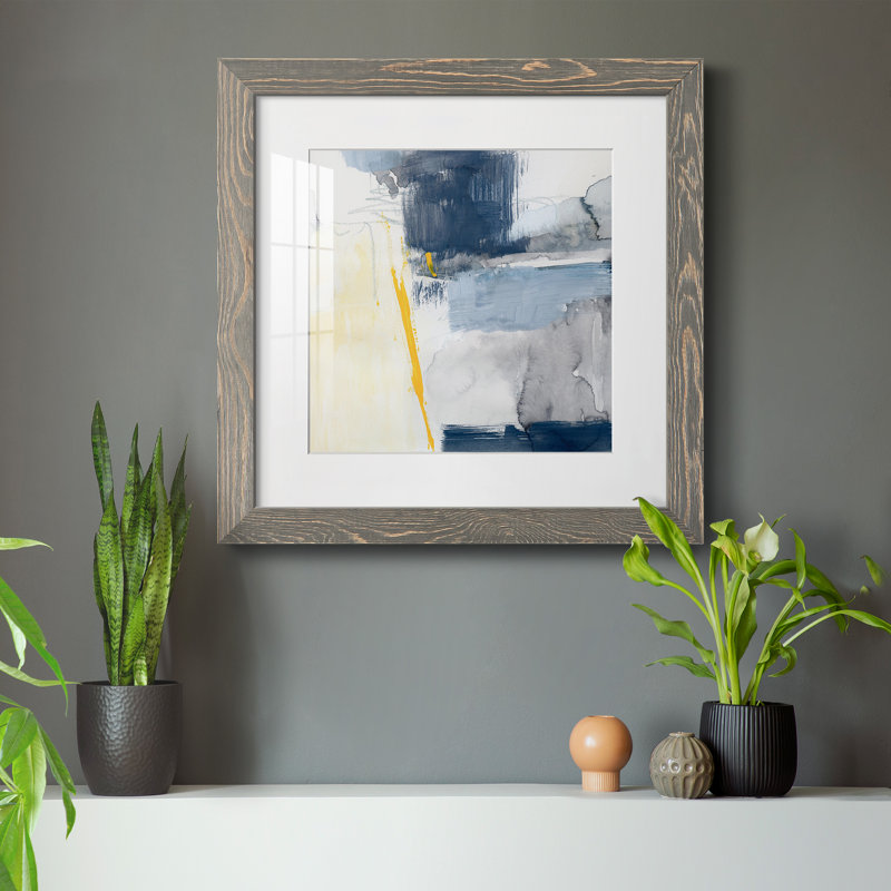 Raio II - reproduction encadrée de qualité supérieure - prête à être accrochée, H 34,5 po x l 34,5 po x P 1 po, Cadre gris