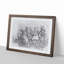 Bird in a Winter Tree in Abstract - Picture Frame Graphic Art Print-55685957-55685954